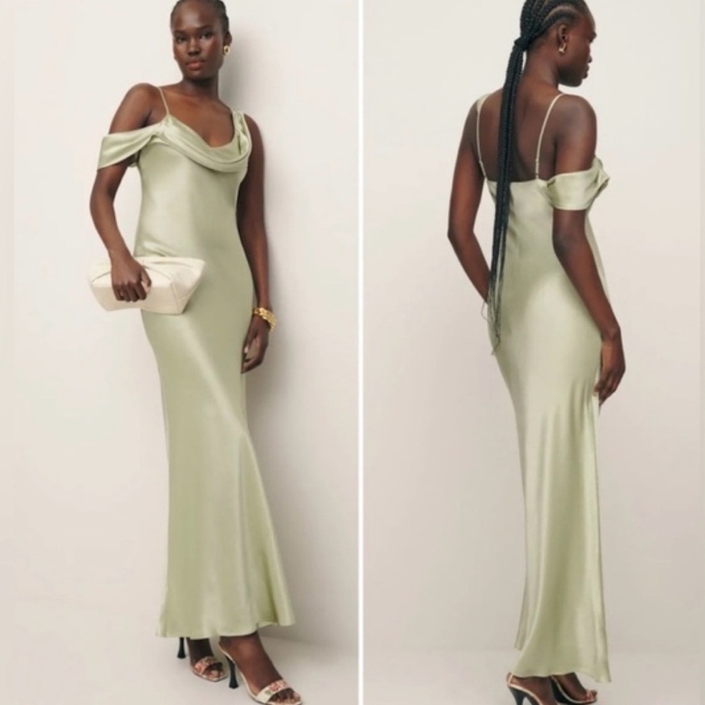 Reformation Rhonda dress in dried herbs NWT